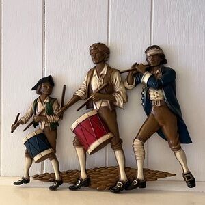 Spirit’s of 76 , Revolutionary War "Fife & Drum Corps". cast metal wall hanging